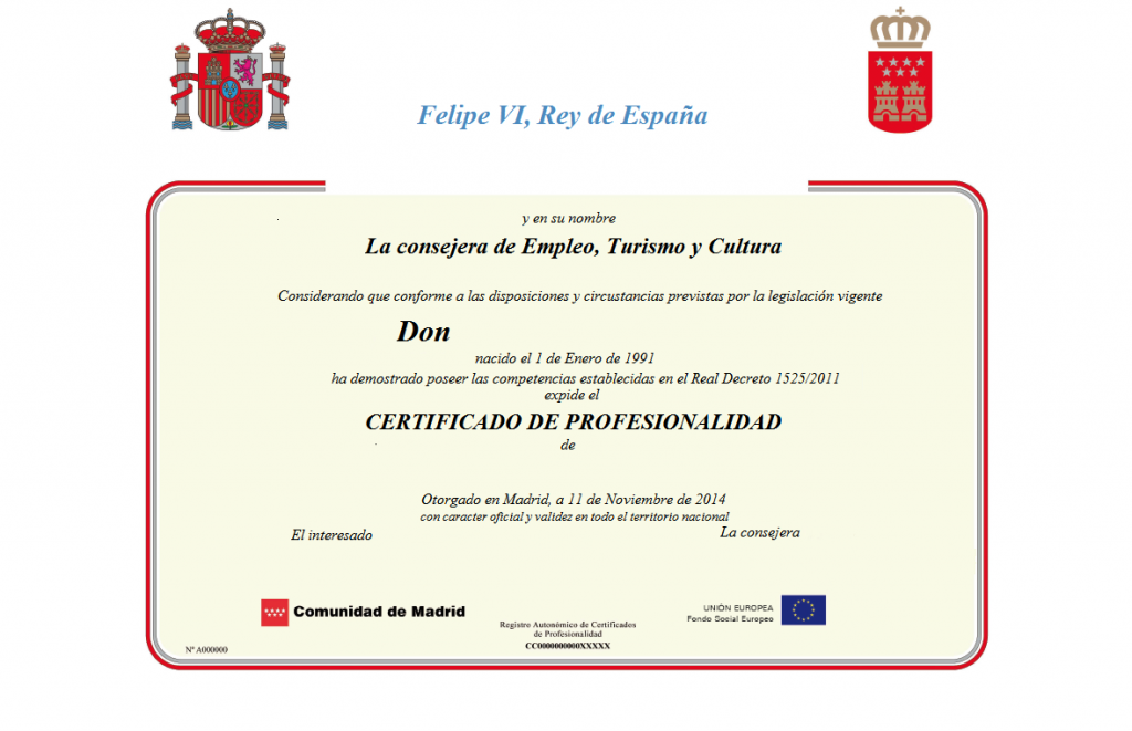 Certificados De Profesionalidad Airman Servicios